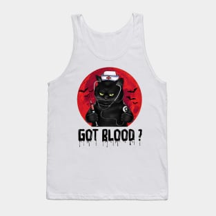 Cat Nurse Got Blood Tank Top